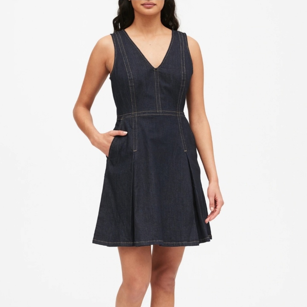 Banana Republic Denim Fit and Flare Dress